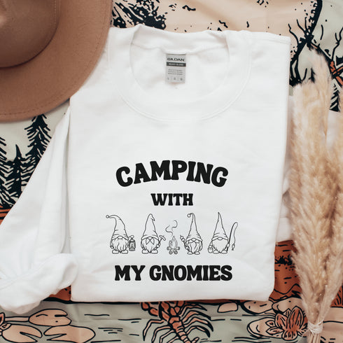 C & Win Sports Camping With My Gnomies Sweatshirt - C & Win Sports